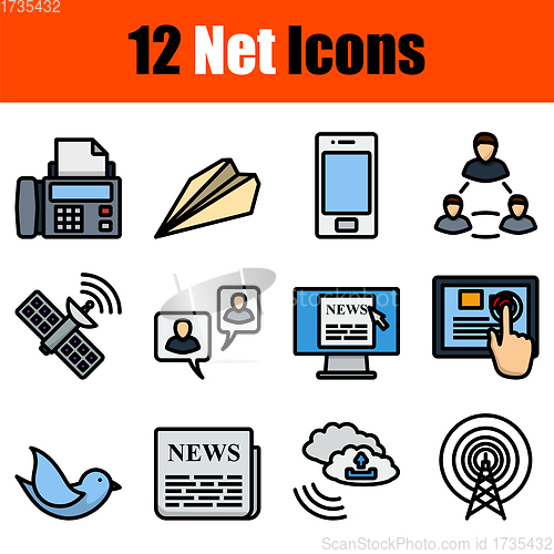Image of Net Icon Set