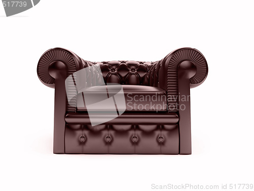 Image of Leather royal armchair