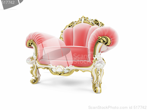 Image of royal red velvet furniture