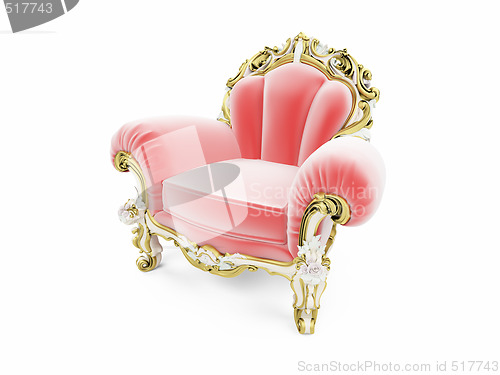 Image of royal red velvet furniture