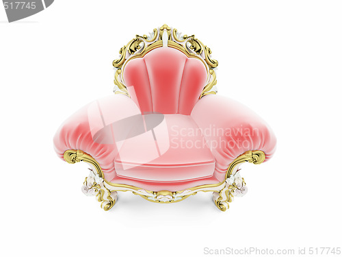 Image of royal red velvet furniture