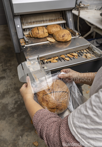 Image of Sourdough bread slicing