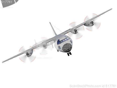 Image of military aircraft isolated view