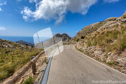 Image of Mirador Coll de Reis, Nudo de Corbata, Serra de Tramuntana mountain Balearic Islands Mallorca Spain.