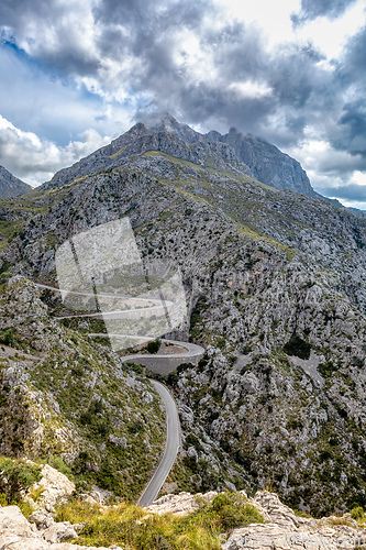 Image of Mirador Coll de Reis, Nudo de Corbata, Serra de Tramuntana mountain Balearic Islands Mallorca Spain.