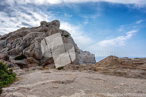 Image of View from Mirador de Es Colomer, Balearic Islands Mallorca Spain.