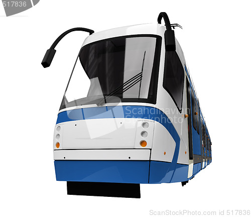 Image of tramway over white