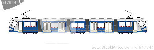 Image of tramway over white