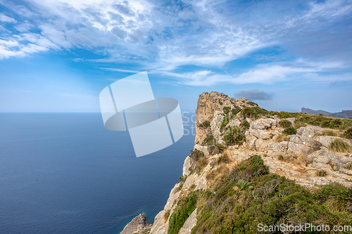 Image of View from Mirador de Es Colomer, Balearic Islands Mallorca Spain.