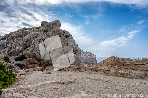 Image of View from Mirador de Es Colomer, Balearic Islands Mallorca Spain.