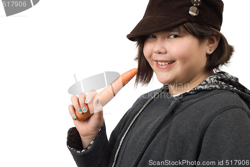Image of Child Eating Carrot