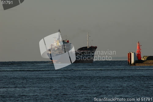 Image of Cargo ship departure