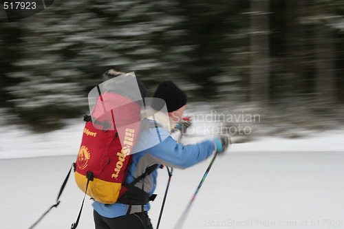 Image of skiing on a lake