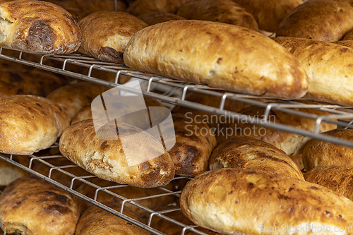 Image of Sourdough bread in a bakery shop