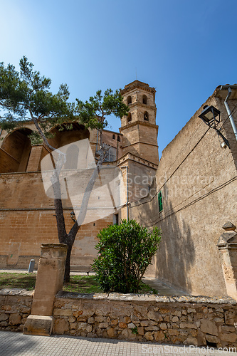 Image of Church of Sant Pere, Petra. Mallorca. Balearic Islands Spain.