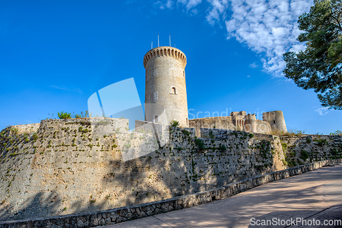 Image of Bellver Castle in Palma de Mallorca, Balearic Islands Mallorca Spain.