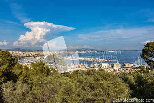 Image of Palma de Mallorca cityscape. Balearic Islands Mallorca Spain.