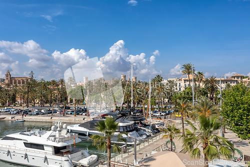 Image of Palma de Mallorca port. Balearic Islands Mallorca Spain.