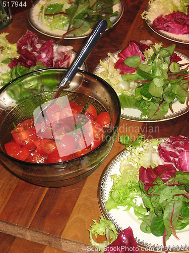 Image of Salad and tomatoes
