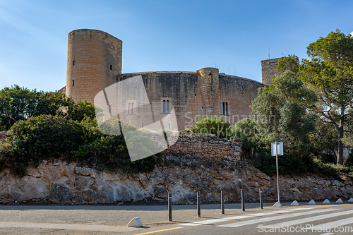 Image of Bellver Castle in Palma de Mallorca, Balearic Islands Mallorca Spain.