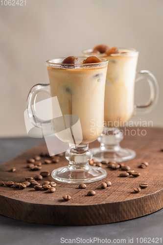 Image of Iced coffee in glass jars