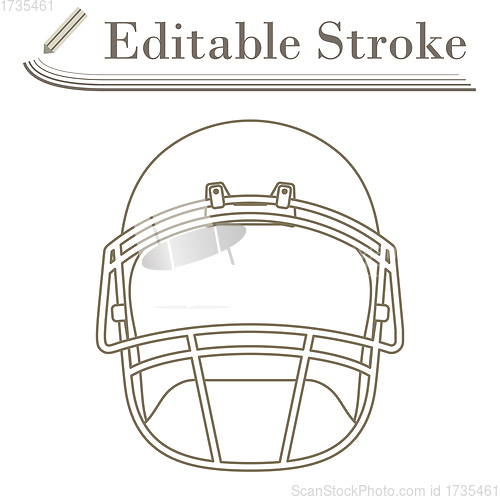 Image of American Football Helmet Icon