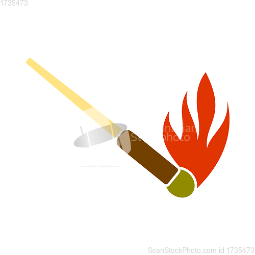 Image of Burning Matchstik Icon