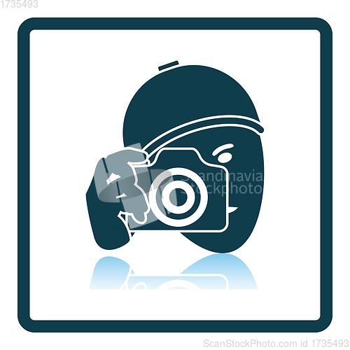 Image of Detective With Camera Icon