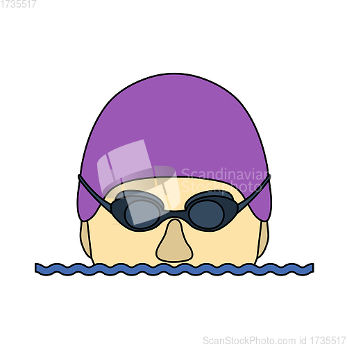 Image of Icon Of Swimming Man