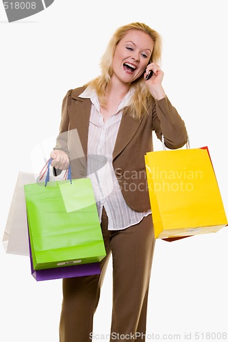 Image of Woman getting great sale price
