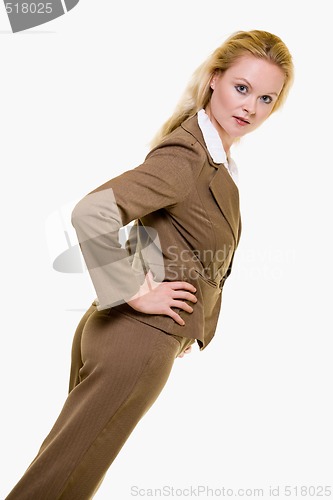 Image of Brown business suit