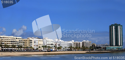 Image of Panorama of the capital of Lanzarote, Arrecife,