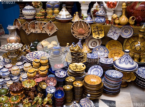 Image of Souvenir shop in the medina of Essaouira, Morocco