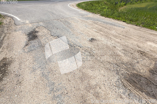 Image of sandy road for cars