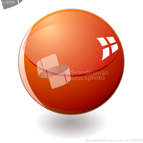 Image of Orange marble shadow