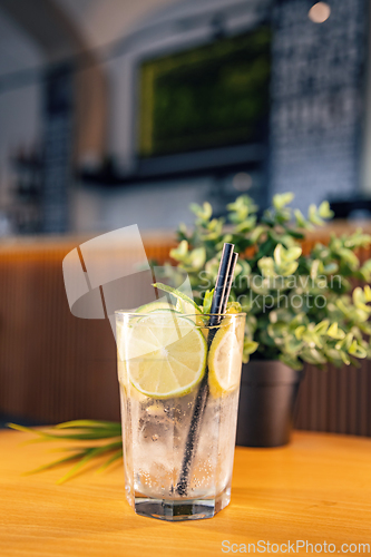 Image of Organic cold refreshing lemonade drink