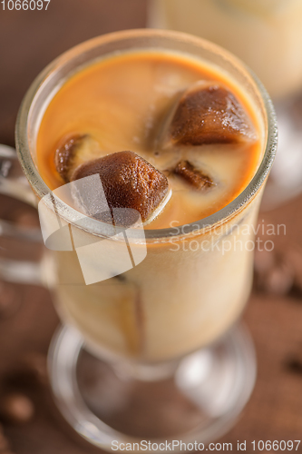 Image of Iced coffee in glass jars