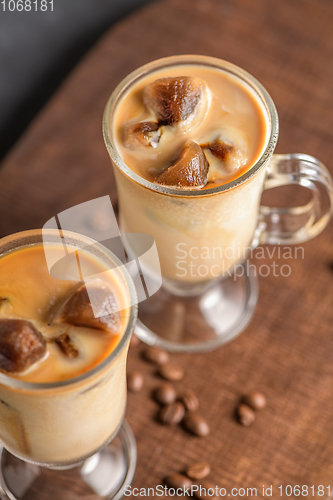 Image of Iced coffee in glass jars