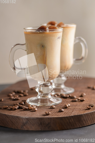 Image of Iced coffee in glass jars