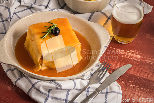 Image of Francesinha on plate