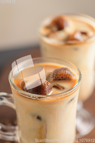 Image of Iced coffee in glass jars