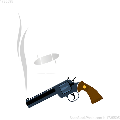 Image of Smoking Revolver Icon