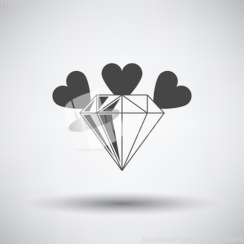 Image of Diamond With Hearts Icon