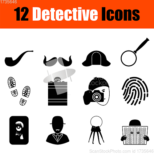 Image of Detective Icon Set