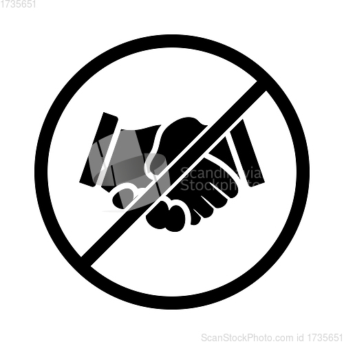 Image of No Hand Shake Icon