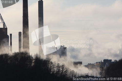 Image of Factory and smoke