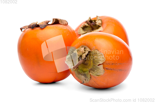 Image of Persimmon fruits on white 