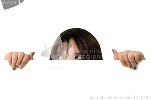 Image of Girl Peeking