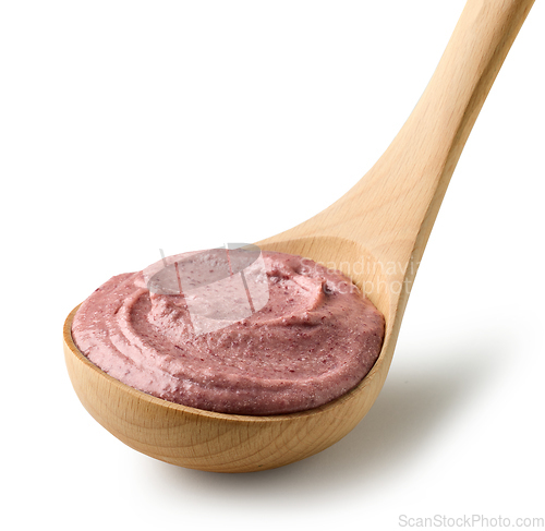 Image of mashed red beans hummus