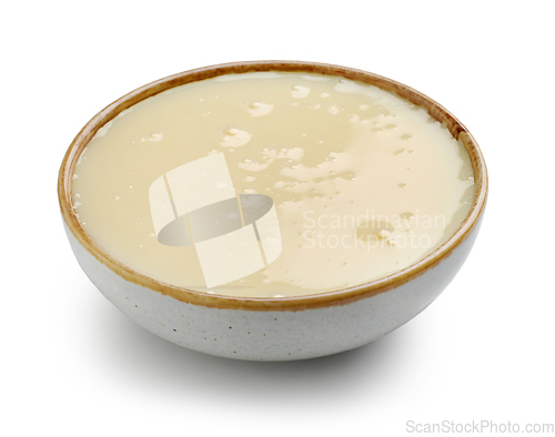 Image of bowl of condensed milk